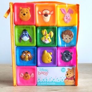 Disney Baby - Winnie The Pooh - 10 Soft Blocks